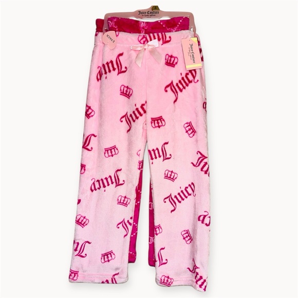 New 2pc Juicy Couture Girls Sleep Pants Set